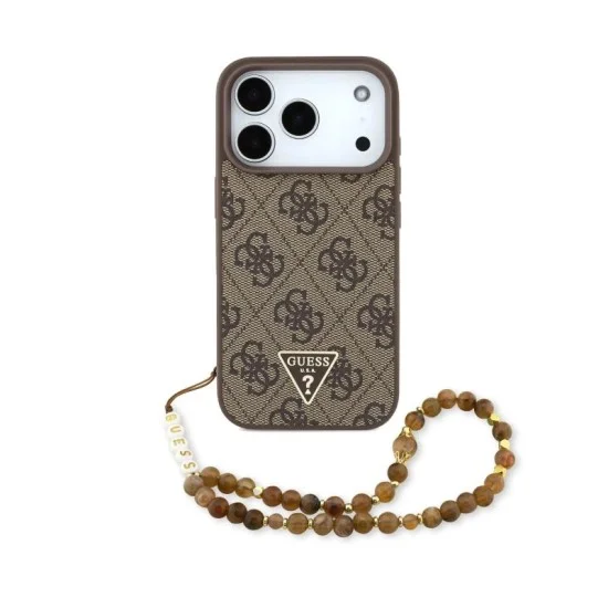 Guess Iphone 17 Pro Magsafe Leather Case With Stylish Hand Strap